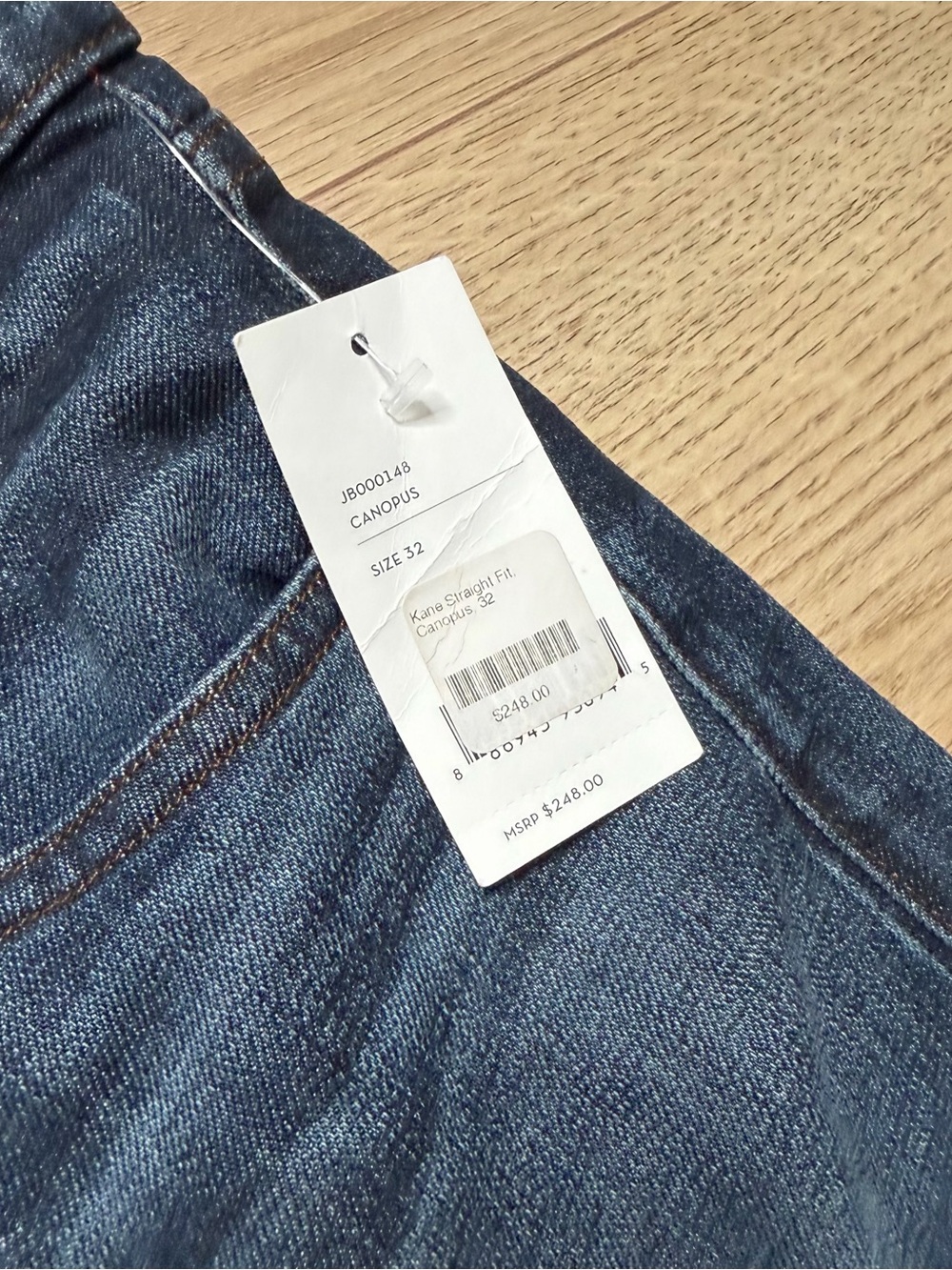 NWT J Brand Men’s Kane Pima Cotton Straight Leg Jean Size 32 x 34 - Picture 5 of 8